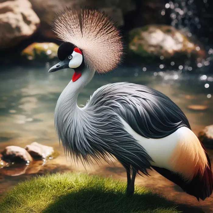 Grey Crowned Crane