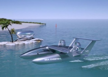 company my develops speed boat 250km h flying near water surface 137166