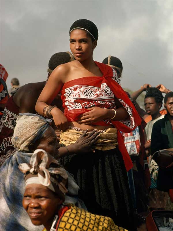 A Swazi princess on her wedding day in the 1970s.