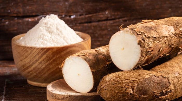 Different tools can be used to grind cassava into pulp.