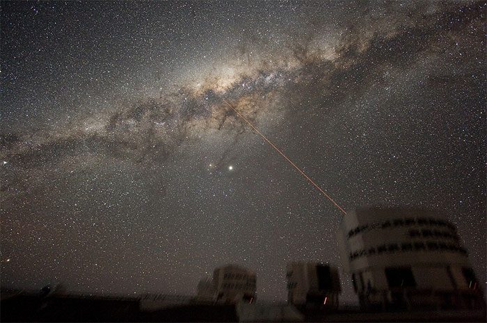 The Milky Way as seen from Chile, actually a spiral galaxy.