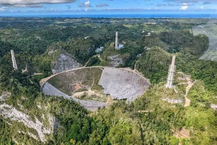 The Arecibo International Observatory located in Puerto Rico collapsed in 2020