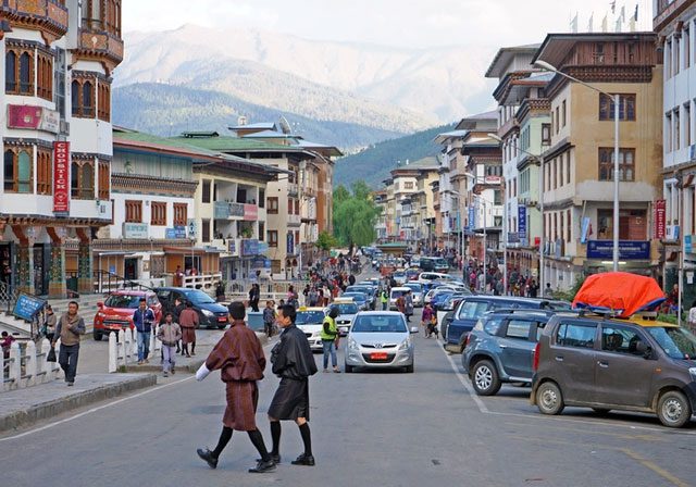 Thimphu, the capital of Bhutan, is one of the most developed areas of the country.