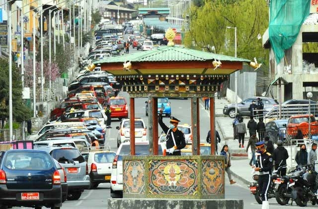 There are no traffic lights in Bhutan.