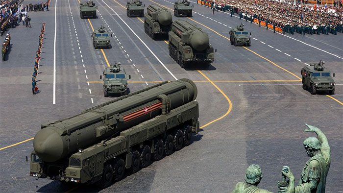 Russia possesses many types of weapons capable of carrying nuclear warheads.