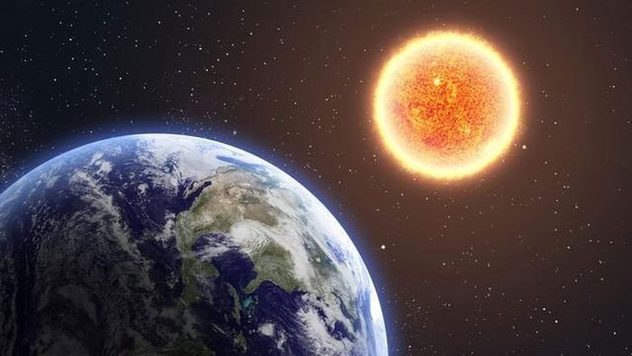 Today, July 6, at aphelion, the Earth will be 1.01 AU from the Sun.