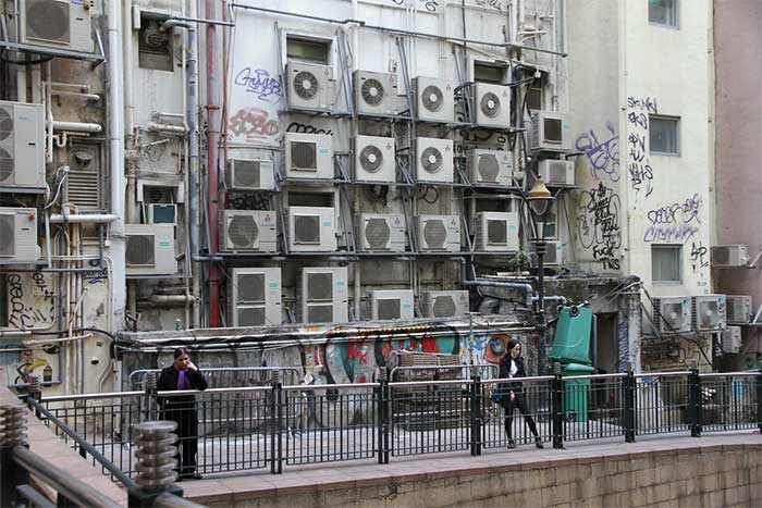 Air conditioning accounted for 28% of electricity consumption in Hong Kong in 2019.