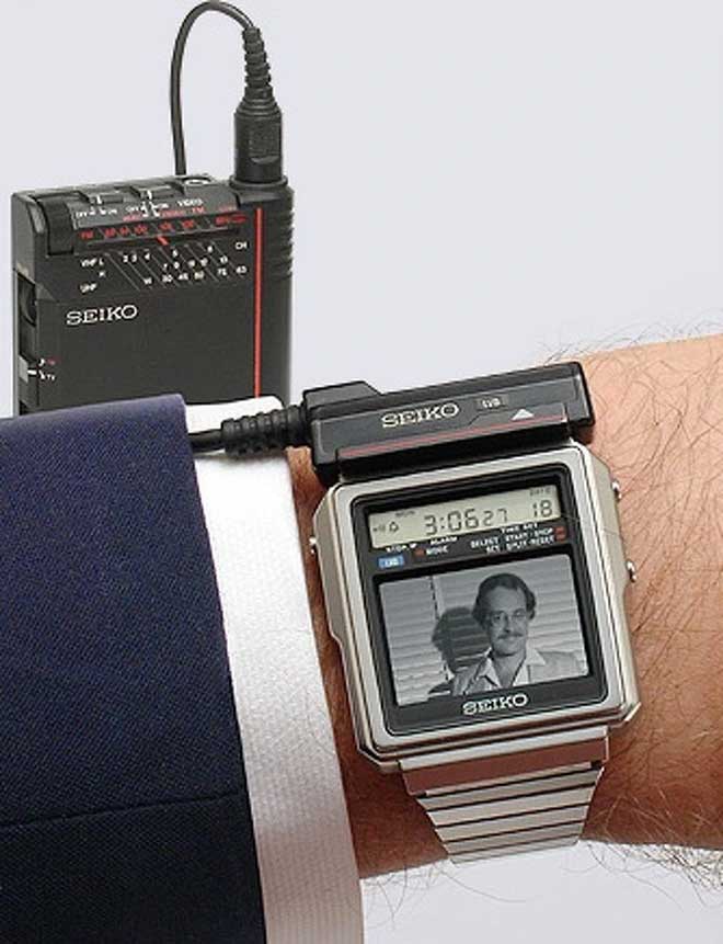 The world's first TV watch by Seiko that shocked in 1982