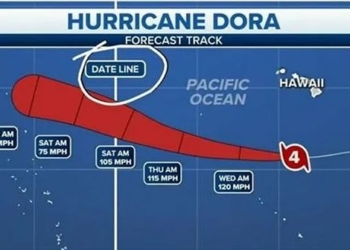 dora makes history with a strange route across the ocean from america to near asia 129239