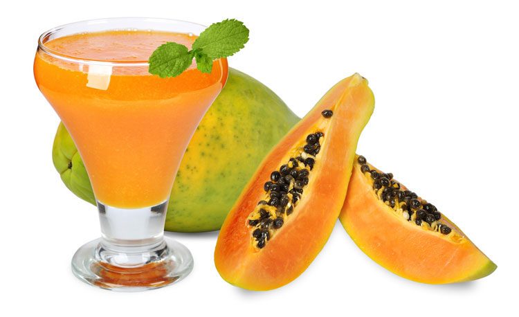 Papaya contains high levels of vitamins C, E, and beta-carotene, which help prevent infections.