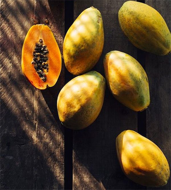 Eating too much papaya can turn the skin yellow