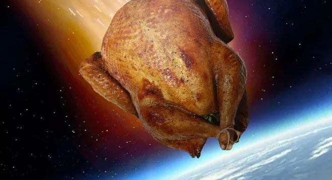 Turkey crashing into Earth