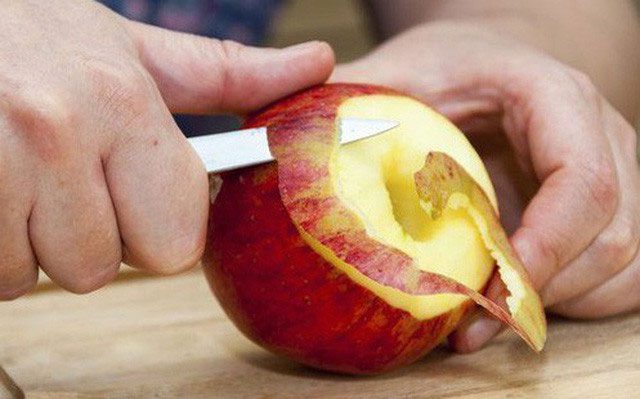 Nearly half of the vitamin C content of an apple is found beneath its skin