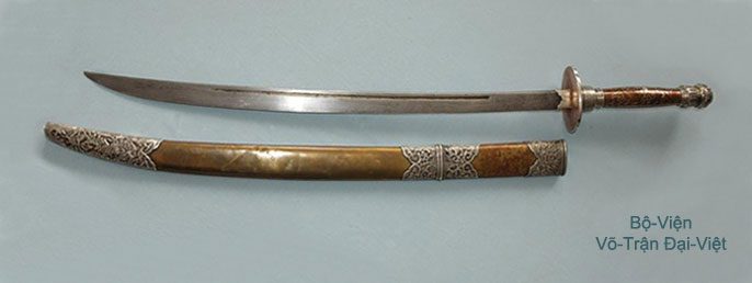 Curved sword from Vietnam during the 18th-19th century.