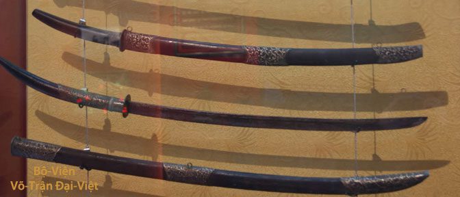 At first glance, these Vietnamese swords resemble Japanese Katana.