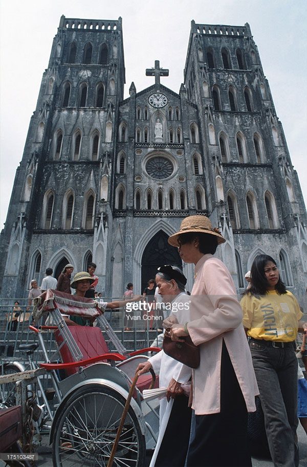 Sunday morning at St. Joseph's Cathedral in Hanoi.