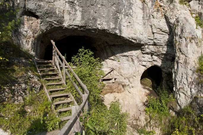 Denisova Cave in Siberia, Russia