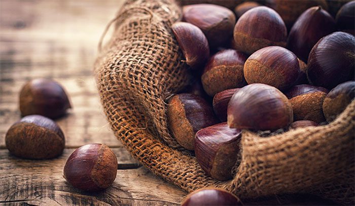 Chestnuts are rich in Vitamin C