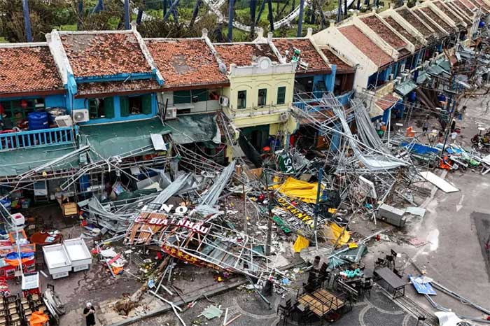 Super Typhoon Yagi causes significant damage in Vietnam.