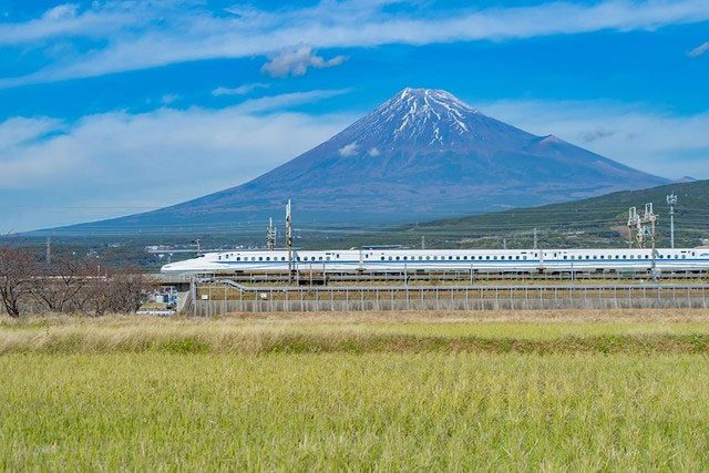 Shinkansen train with absolute precision.