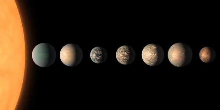 The TRAPPIST-1 system.