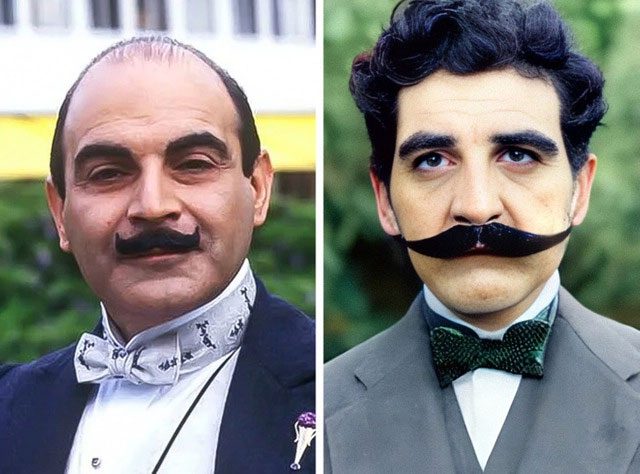 Hercule Poirot from Agatha Christie's novels