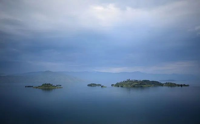 Lake Kivu seen in the Democratic Republic of the Congo, photo taken on November 25, 2016.