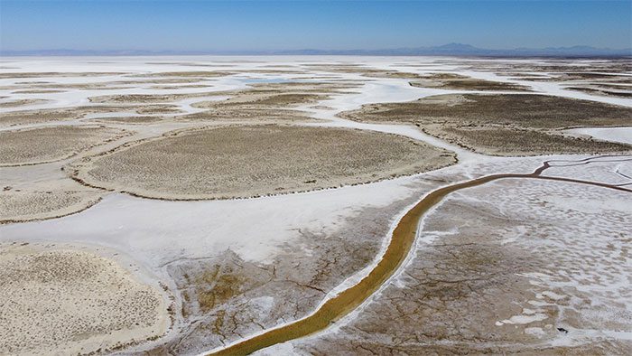 Lake Tuz in the Konya Basin, Central Anatolian Plateau, Turkey