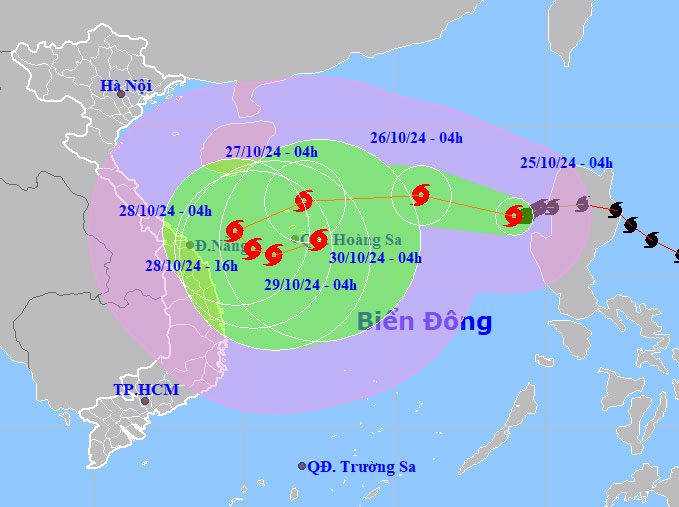 Latest assessment of Typhoon Trami's trajectory