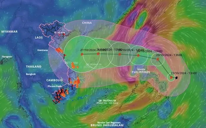 huong di chuyen cua bao trami 1