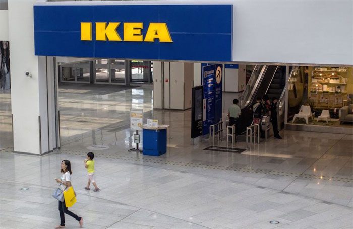 The average size of an IKEA store is equivalent to 42 tennis courts.