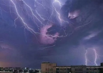 image rain soaking the sky on hainan island china when yagi storm approaches 136566