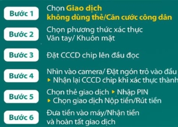 important notes when withdrawing money at atm with citizen identity card cccd with chip