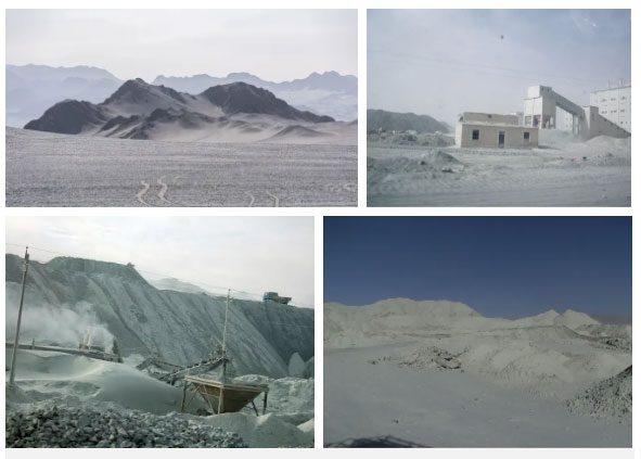 Mining area in Mangnai.