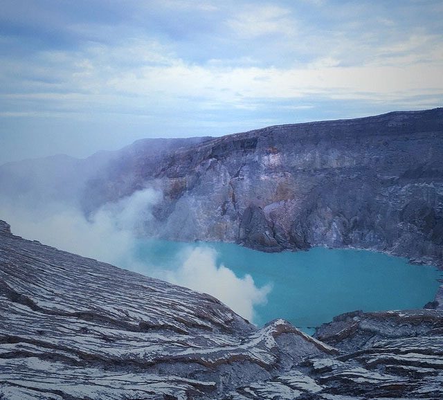 Volcanic complex in Indonesia