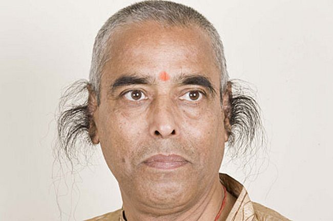 Mr. Radhakant Baijpai has the longest ear hair in the world.