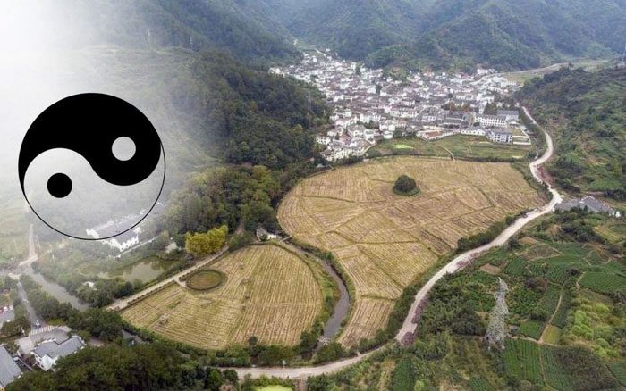 This village uses a unique Bagua layout.