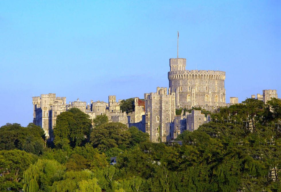 Windsor Castle in England, built in 1121.