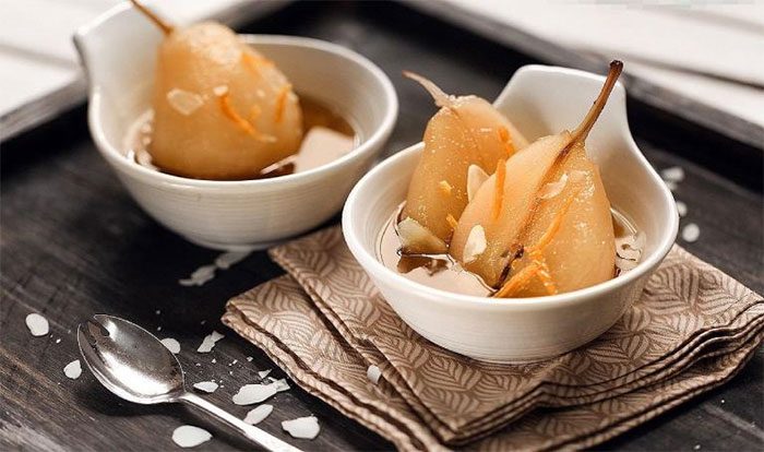 Pears Steamed with Rock Sugar