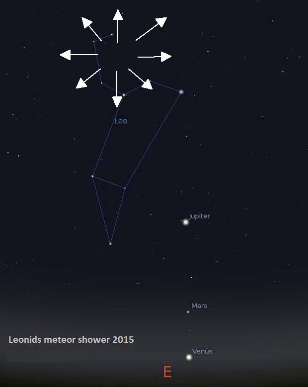 Guide to observing the Leonids meteor shower on the night of November 17