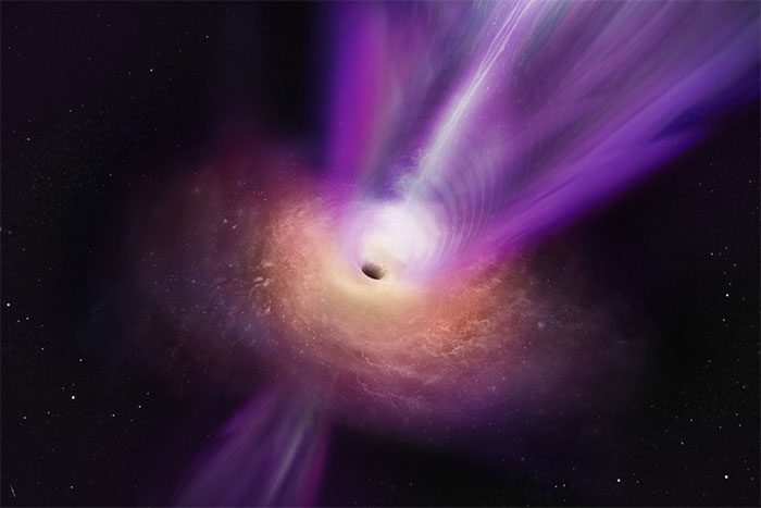 The universe's black holes are believed to form when a massive star dies.