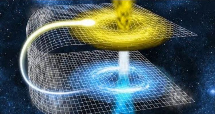 Wormholes are shortcuts connecting two distant points in space-time.