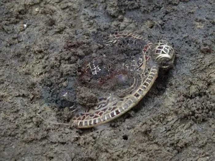 An Anglo-Saxon pendant found in a tomb