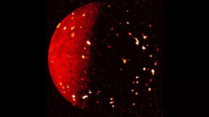 The volcanic moon Io in the latest image