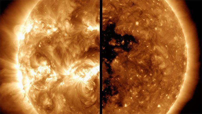 The Sun during its current "eruption" is vastly different from its quiet periods