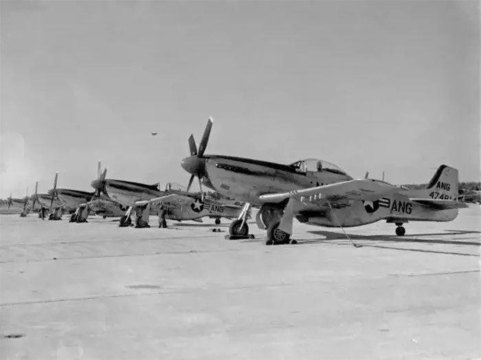 Mustang P-51 - a type of aircraft similar to the one Gorman flew that night