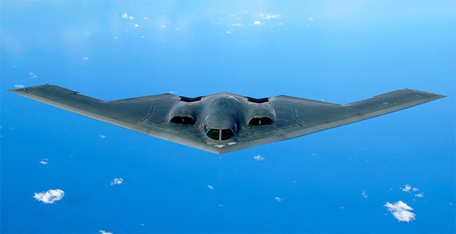 The B-2 Stealth Bomber.