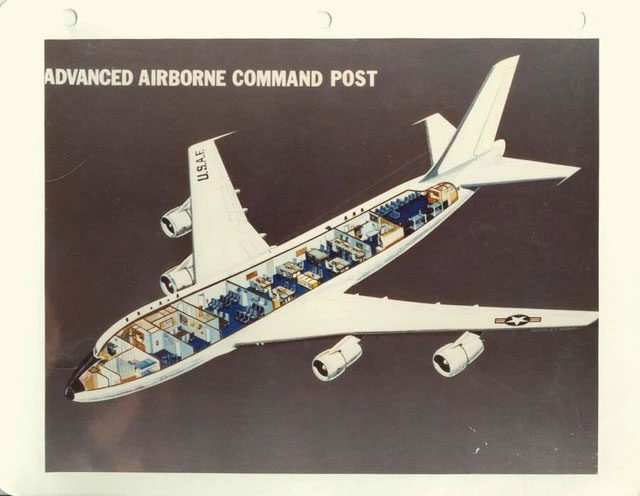  Illustration of the interior layout of the U.S. Air Force's Doomsday Plane.