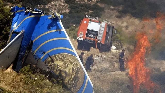 The Boeing crashed into a hill near Athens