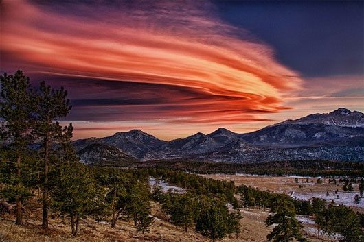 Lenticular Clouds are very rare